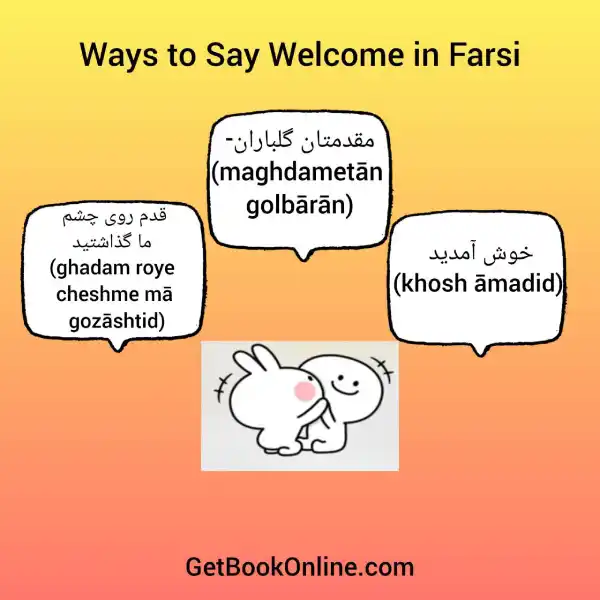 Welcome in Farsi language