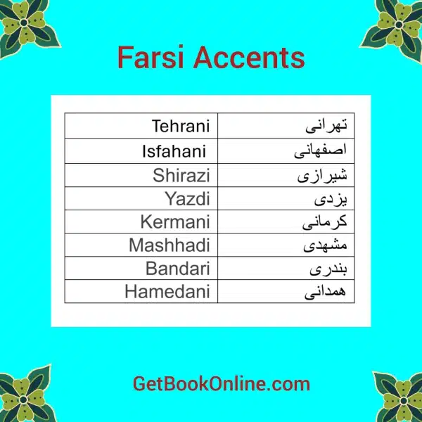 Farsi accents